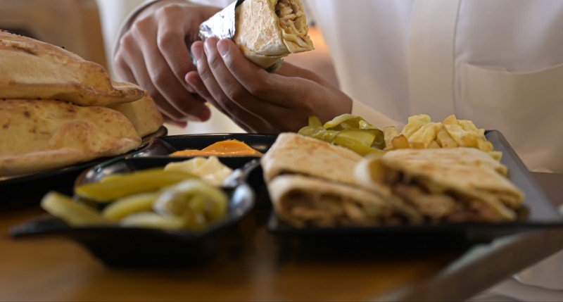 صحن شاورما دجاج صغير